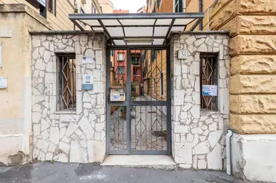 an entrance to a building with a door at 3BR Comfort Apartment in Rome in Rome
