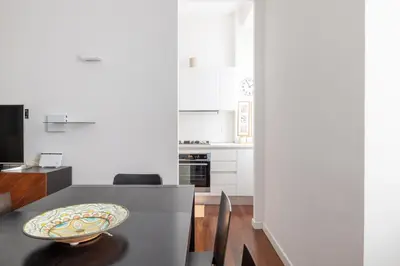 a kitchen with a table with a bowl on it at 3BR Comfort Apartment in Rome in Rome