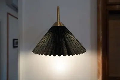 aendant light hanging from a wall in a room at Victorian House, Rome Center in Rome