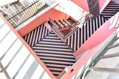 an overhead view of a staircase in a building at FanfullArt in Rome