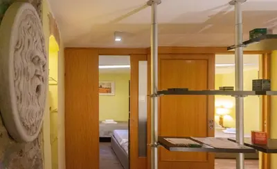 a room with a bunk bed and a room with a bedroom at Borgo Vittorio - exclusive residence in the heart of Rome in Rome