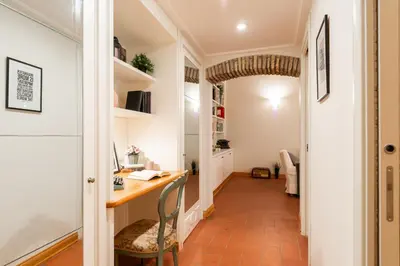 a home office with a desk and a chair at Orso 70 apartment in Rome