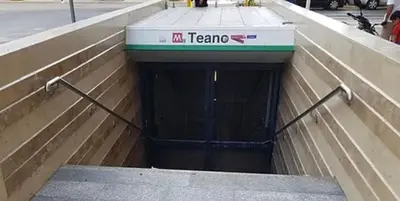 a tunnel with a sign on the side of a building at Apartment Albona 77 in Rome