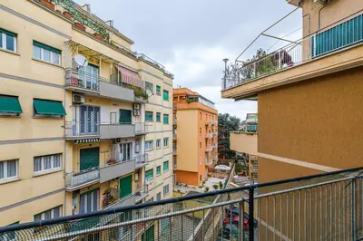 a view from the balcony of a building at Lion Aparts Rome - Vatican City in Rome