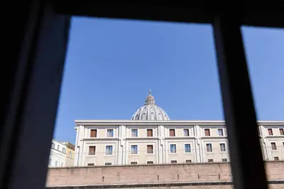 a view of the capitol building from a window at Beautiful Vatican in Rome