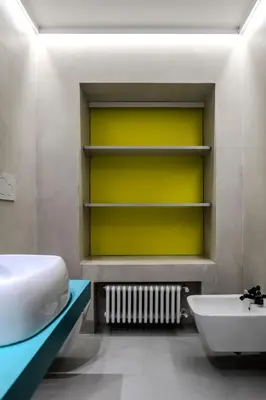 a bathroom with a sink and a toilet and a sink at Restart Accommodations Trevi in Rome