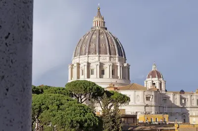 a building with a dome on top of it at YCH-Una finestra sulla Cupola di San Pietro in Rome