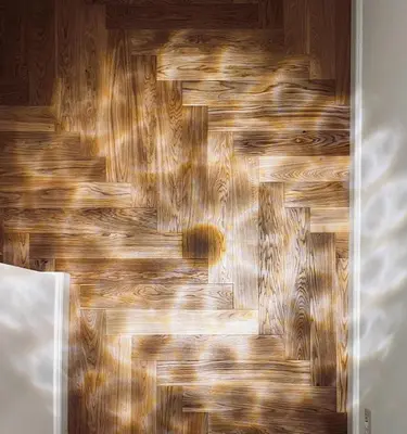 a wall made out of wood in a room at casa gemelli vaticano roma in Rome