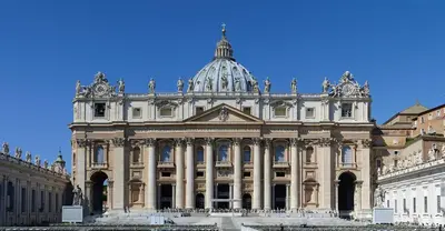 a large building with a dome on top of it at ad vatican luxury apartment in Rome