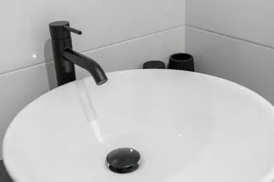 a sink with a faucet in a bathroom at Studio Flat - Lungara 44A in Rome