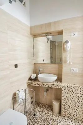 a bathroom with a sink and a mirror at MAJOR DOMUS 501 in Rome