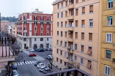 a view of a city street with buildings at Giuliana Apartment Vatican in Rome