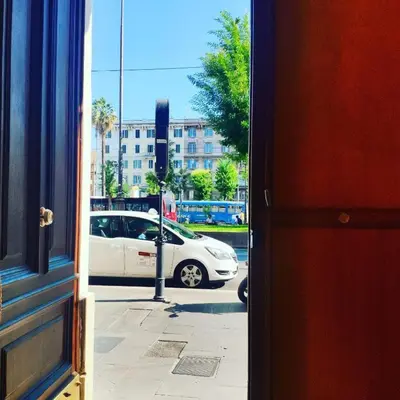 a view of a white car parked on a street at Apartment Vatican Vista in Rome