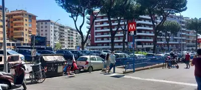 a group of cars parked in a parking lot at Domus Appio Latino - Parco Appia Antica in Rome