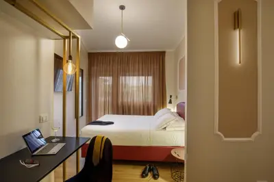 a bathroom with a sink and a shower at Suites 51 in Rome