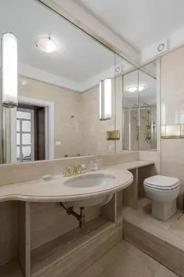 a bathroom with a sink and a toilet and a mirror at Star Beauty House in Rome