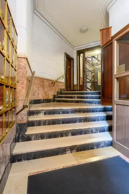 a group of stairs in a building at Casa Camilla al Vaticano in Rome