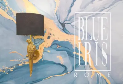 a book cover of a bird on the water at The blue Iris in Rome