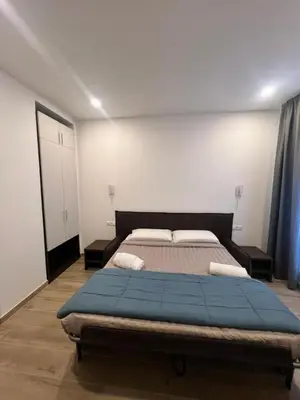 a bedroom with a large bed in a room at Garden Of Vatican's in Rome