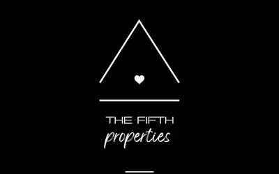 a poster for the fifth properties with a heart at THE FIFTH Properties Luxury Apartment near LUISS Rome Viale Libia in Rome