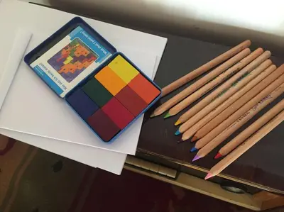 a pile of pencils next to a box of matches at Vatican Dolce Vita in Rome