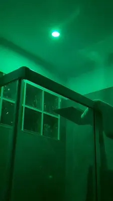 a green ceiling with a light on top of a building at Rome at Hand in Rome