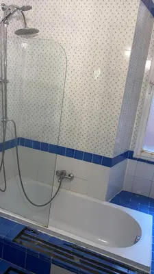 a bathroom with a shower and a bath tub at Domus Filiberto by Local Domus in Rome
