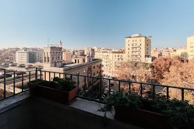 a view of a city from a balcony at Centro Storico a 15' - Cata Apartment Roma in Rome