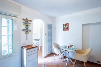 a living room with a couch and a table at Milvio Urban House in Rome
