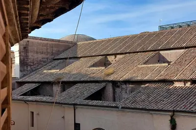 an old roof of a building with a dome at Charming Minerva - My Extra Home in Rome