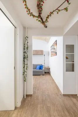 a living room with a heart ceiling at CASA ELENA, Testaccio in Rome