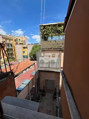 a view from the balcony of a building at Casa Lella al Borgo Pio, a pochi passi da San Pietro in Rome