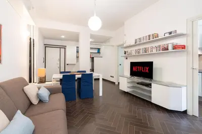 a living room with a couch and a table at 5 Minutes to St Peter - Luxury Stay in Rome