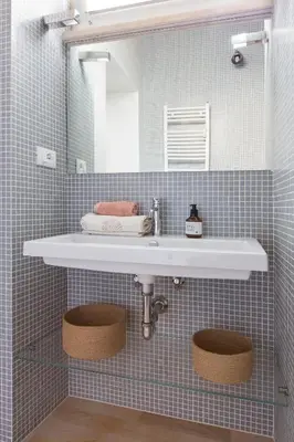 a bathroom with a white sink and a mirror at Al Centro di Roma - Vaticano in Rome