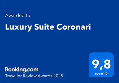 a blue screen with the textouched to luxury suite covenant at Luxury Suite Coronari in Rome