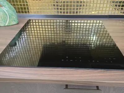 a shelf with a screen on top at The Etrurian Rapsody in Rome