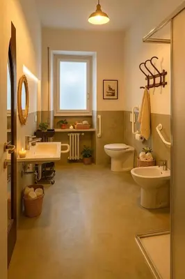 a bathroom with a sink and a toilet and a window at Flaminia Design Apartment - GR HOME in Rome