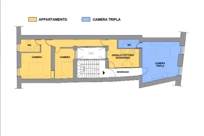 a floor plan of a building at Harmony in Rome ll in Rome