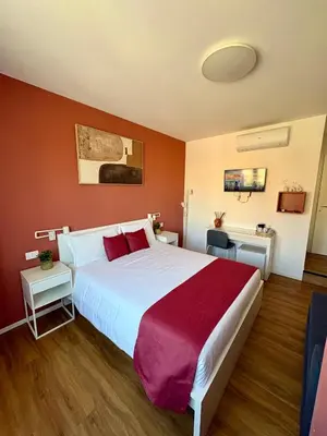 a bathroom with a shower and a toilet at Near Vatican, Irnerio 47 Guest House in Rome
