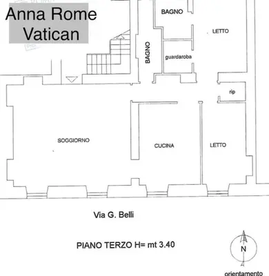 a floor plan of the amazon home vatican at Anna Rome Vatican Luxury in Rome