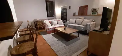 a living room with a couch and a table at Navona in Love in Rome