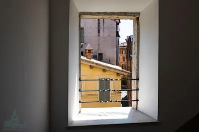 a view from a window of a building at Domus in Lauro in Rome