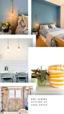 a collage of pictures of a bedroom and a bed at Flaminio Blues, Cozy Flat Near Piazza del Popolo in Rome