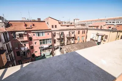 a view from the roof of a building at Roof Terrace Sophie, Repubblica apartment Termini Station in Rome