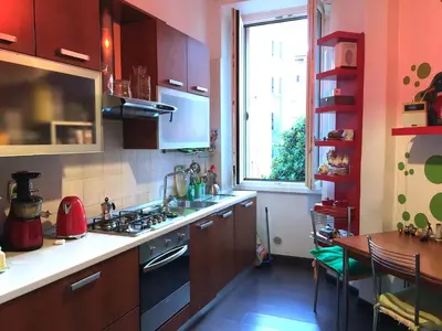 a kitchen with a sink and a stove top oven at Everlasting Zen Home in San Giovanni Rome in Rome