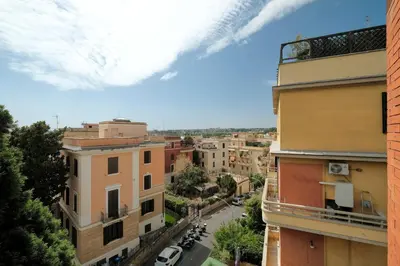 an overhead view of a city street with buildings at PIRAMIDE SHABBY by Casa e Lode - colosseum, air conditioning in Rome