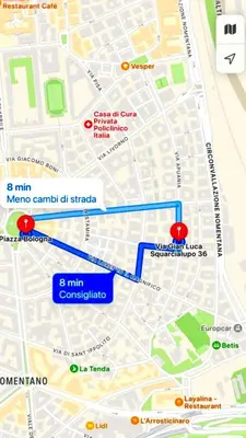 a map of a city with red dots at Lilia Charming Flat in Rome