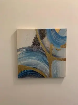 a painting of a vase on a white wall at Bellissimo Appartamento- metro Battistini - Vaticano - 120mq in Rome