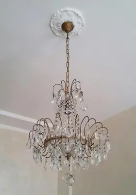a chandelier hanging from a ceiling at Sweet Dreams in St Peter B&b in Rome