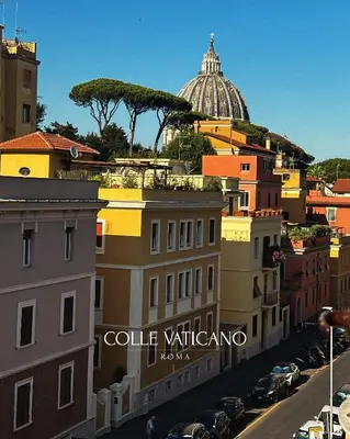 a view of a city with a dome in the background at ColleVaticano Roma in Rome